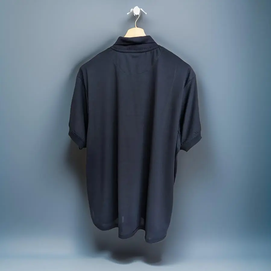 Dark Blue Half Sleeves Polo Tshirt - Image 3