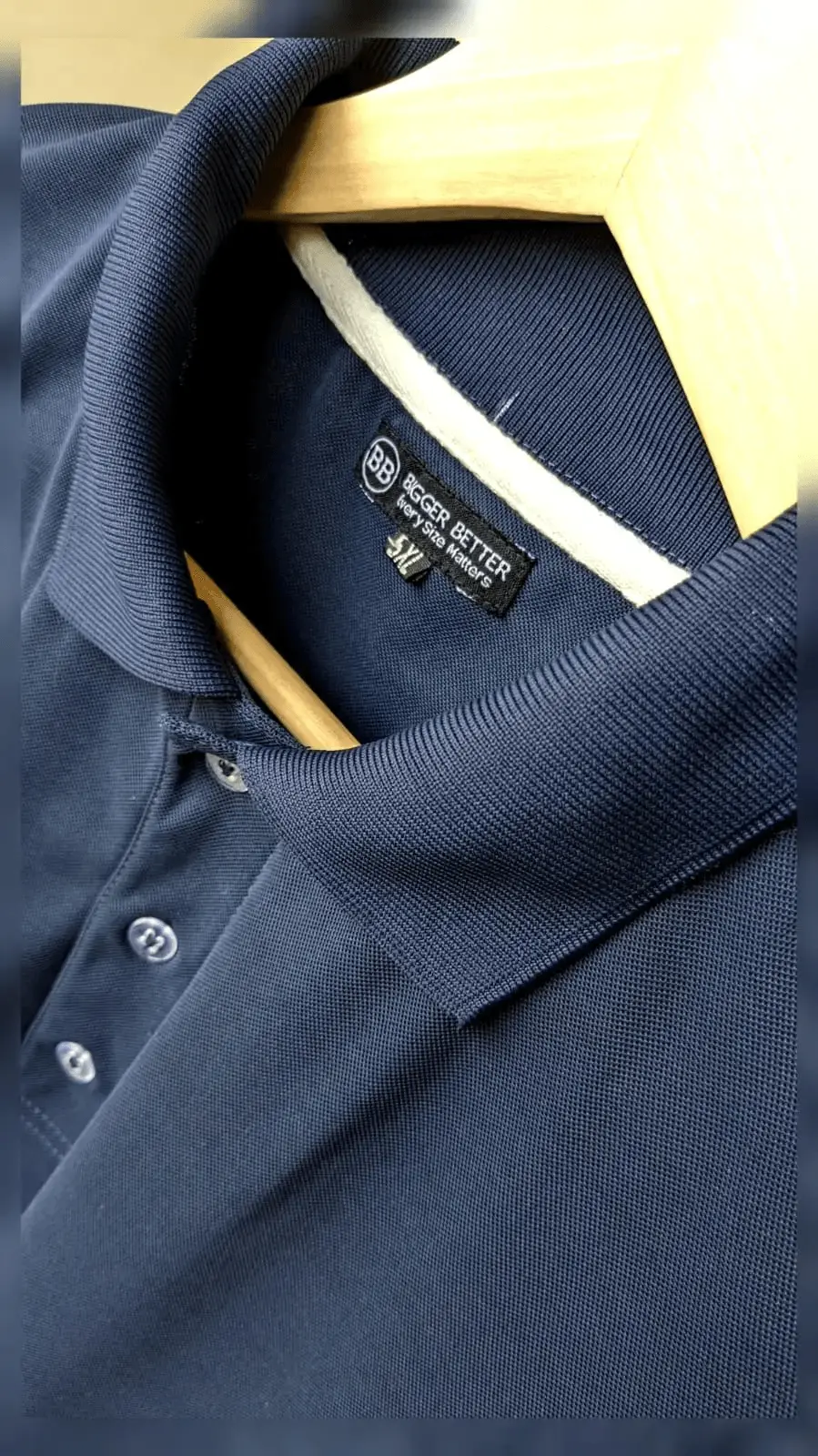 Dark Blue Half Sleeves Polo Tshirt - Image 4