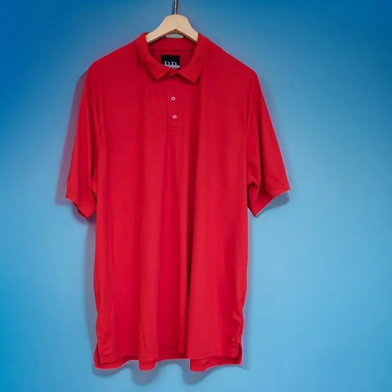 Fiery Red Dri-fit Polo T-shirt - Image 3