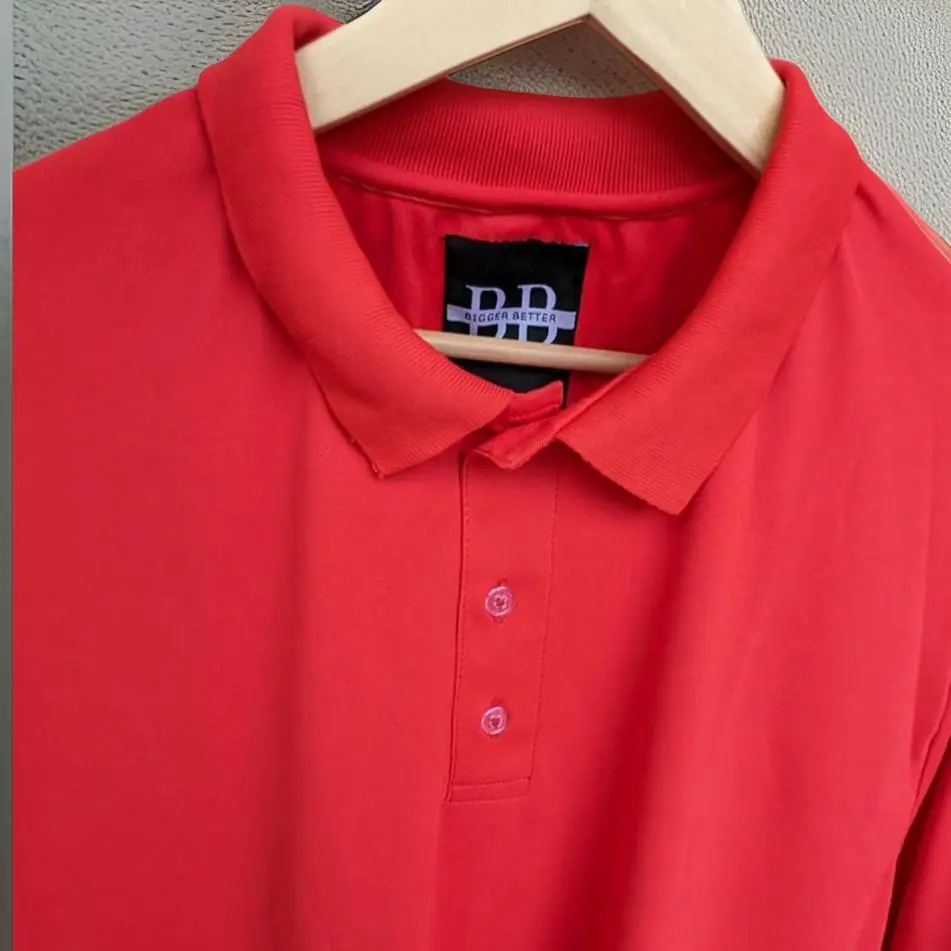 Fiery Red Dri-fit Polo T-shirt - Image 4