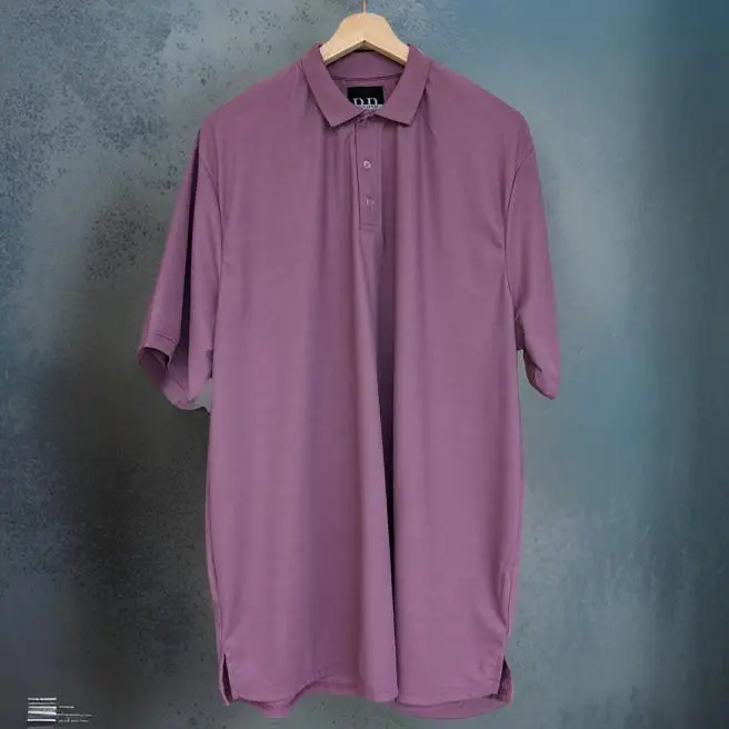 Mauve Dri-fit Polo T-shirt - Image 5