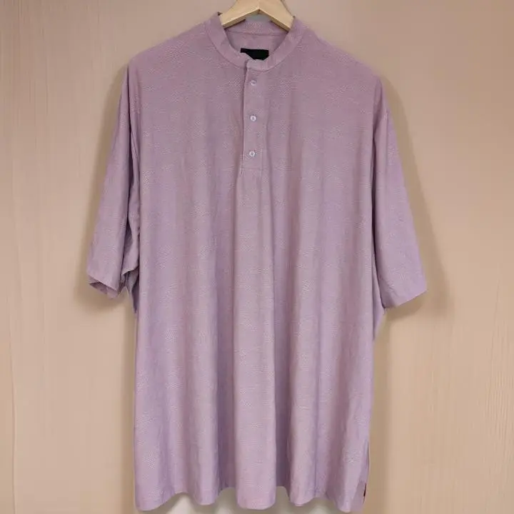 Periwinkle Mandarin Neck Dri-fit Tshirt - Image 5