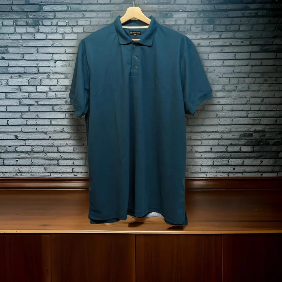 Premium Dark Green Polo T-shirt - Image 3