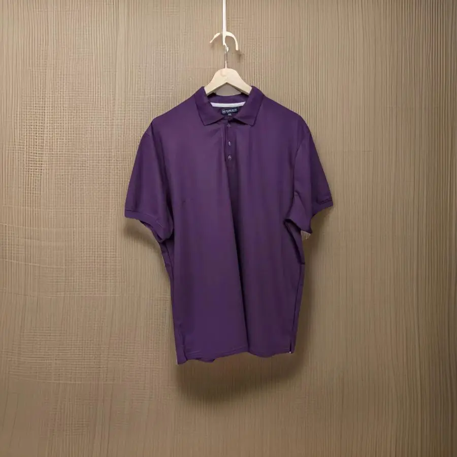 Premium Deep Purple Polo T-shirt - Image 3