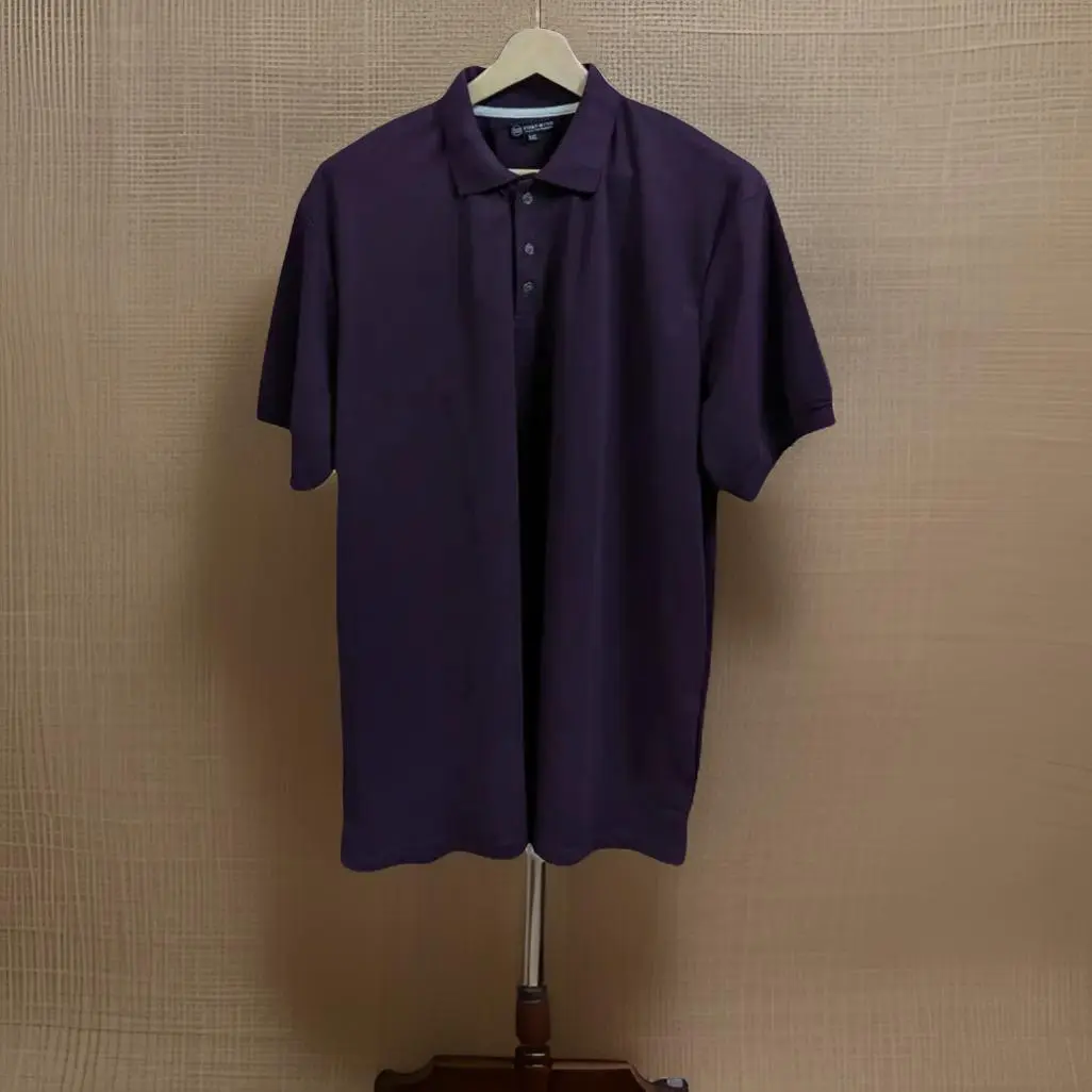 Premium Deep Purple Polo T-shirt - Image 4