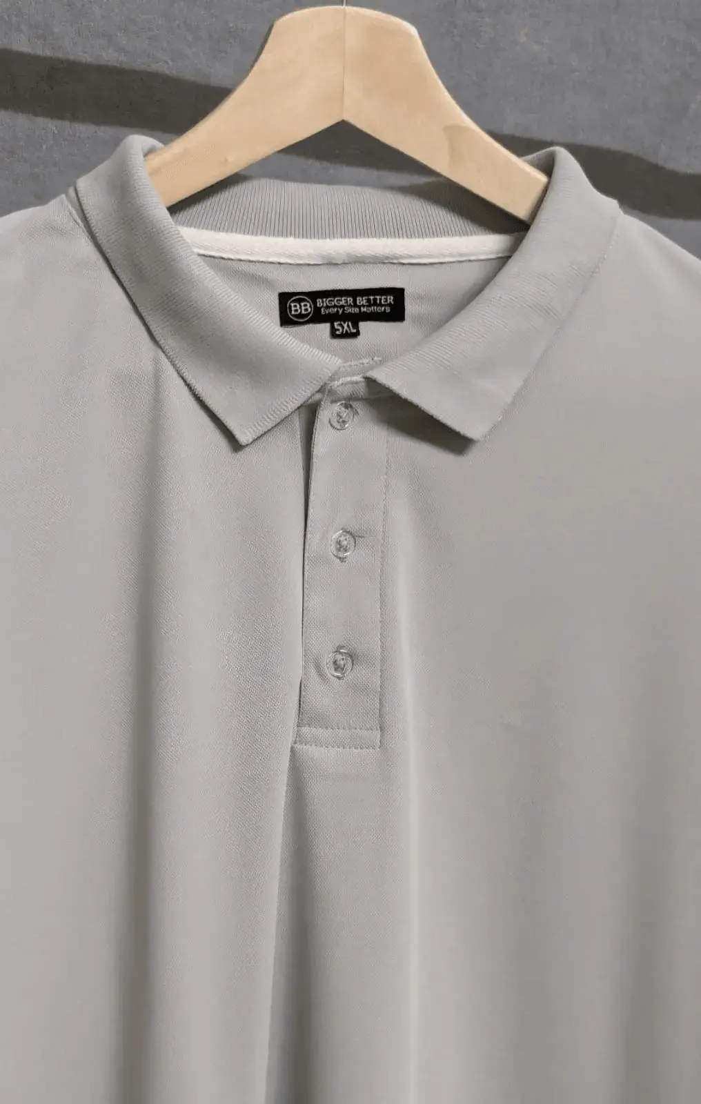 Premium Grey Half Sleeves Polo Tshirt - Image 3