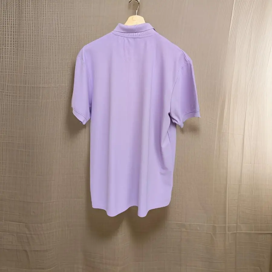 Premium Lavender Polo T-shirt - Image 3