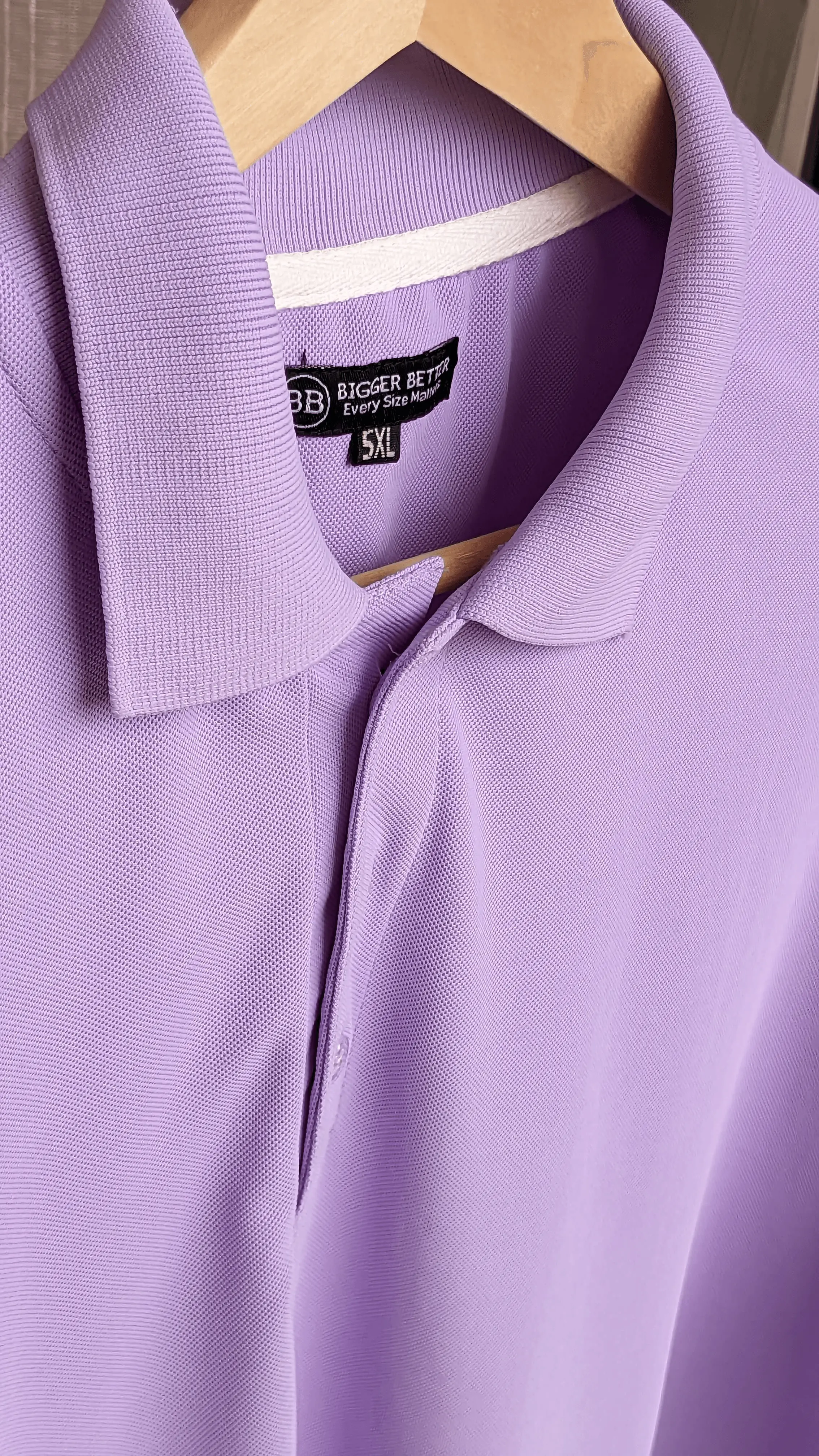 Premium Lavender Polo T-shirt - Image 5