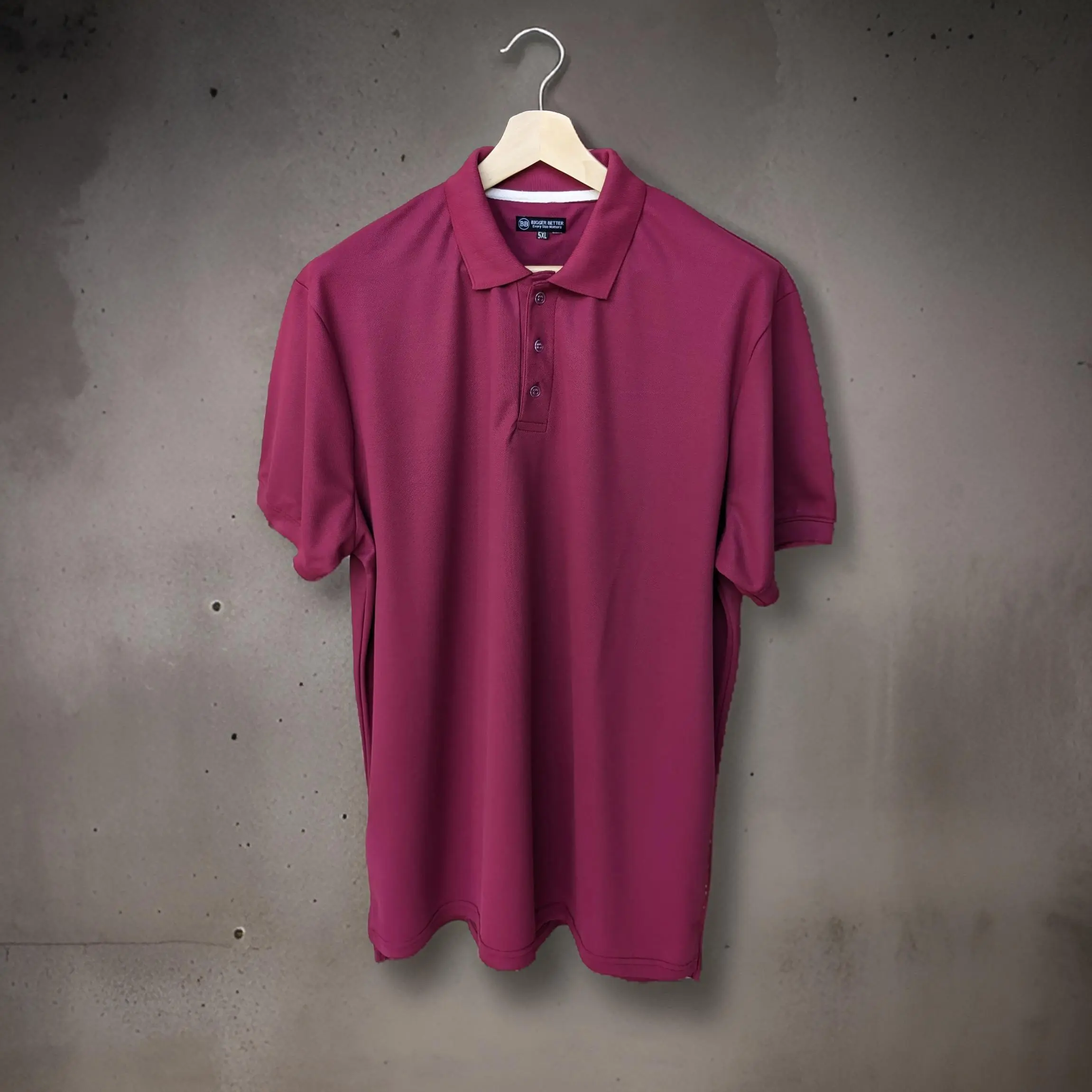 Premium Wine Red Polo T-shirt - Image 4